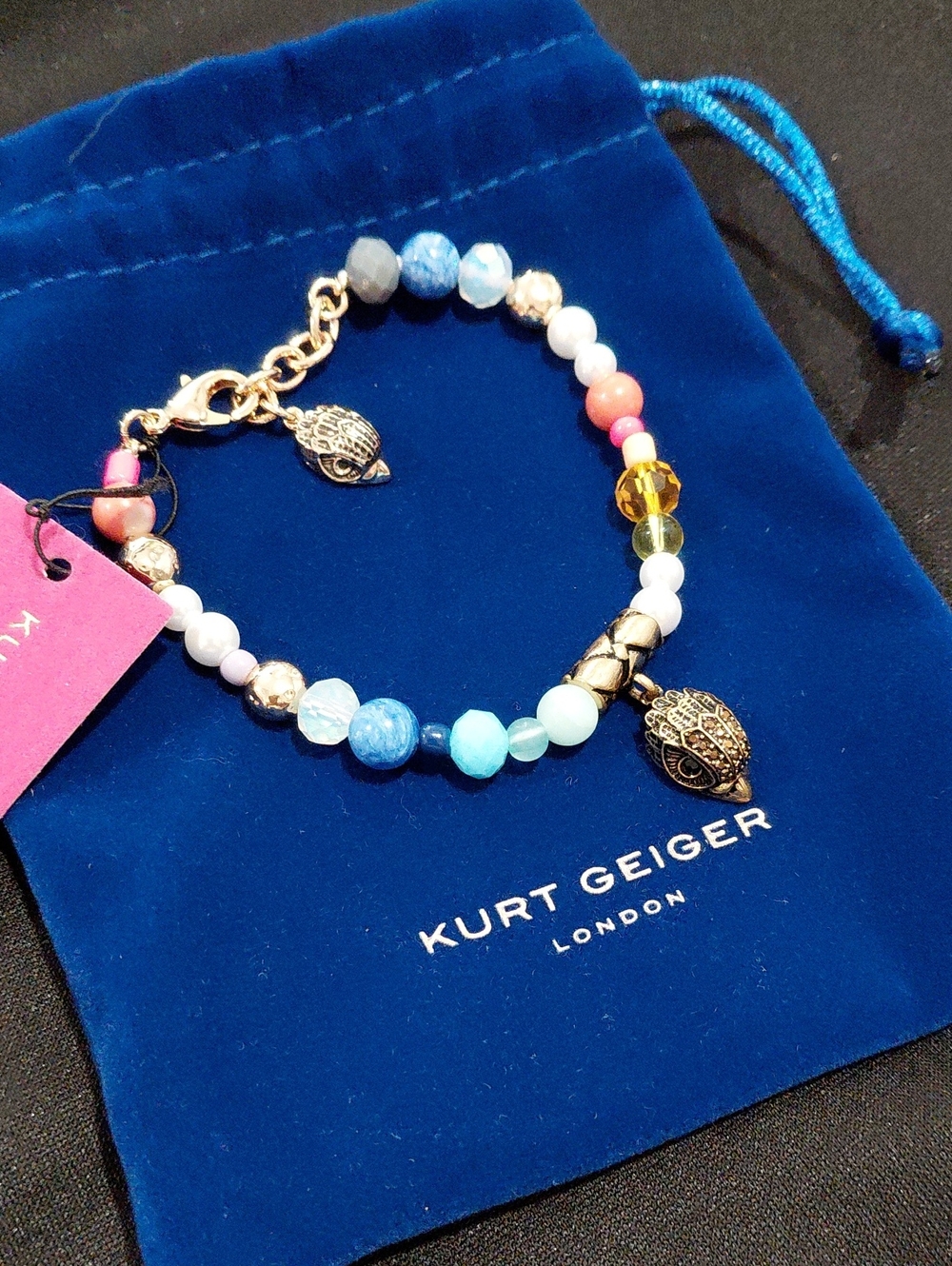 KURT GEIGER LONDON EAGLE BEADED BRACELET